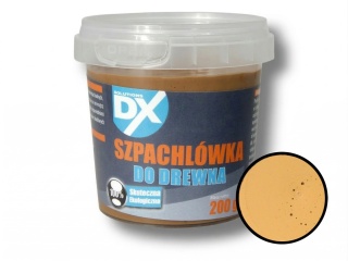 Szpachlówka do drewna DX - wypełnia ubytki, łatwa obróbka 200 g JASNY DĄB