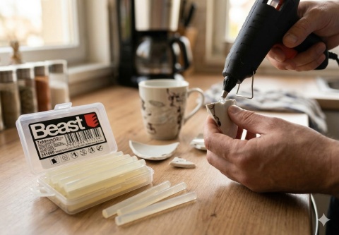 Sztyfty klejowe do pistoletu 7x60 mm wkłady kleju na gorąco 12 szt