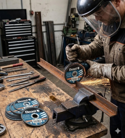 Tarcza tnąca do metalu 115x1x22,2 mm BEAST - cienka, precyzyjna